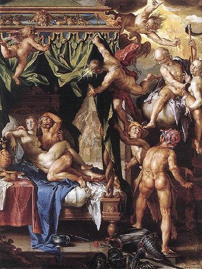 Joachim Wtewael Mars and Venus Discovered oil painting picture
